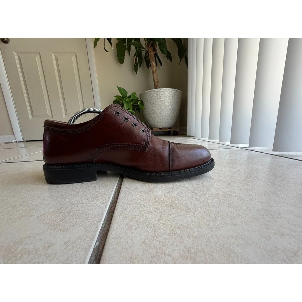 Dockers Men’s Size 12 M Brown Leather Cap Toe Oxford Dress Casual Shoes 090-2219